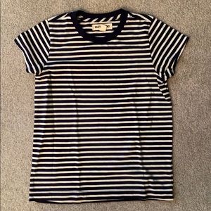 Dark Navy Striped T shirt